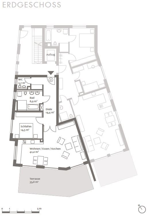 Immobilienangebot - München - Alle - WHG - Provisionsfrei! - 234m² Süd-West-Garten, München-Solln, ruhig